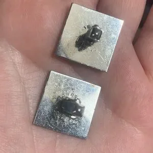 Boutons De Manchette Vintage SWANK - Motif Licornes Argent Et Noir, Occasion Bon état